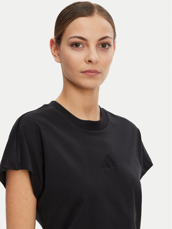 adidas adidas T-Shirt ALL SZN JJ1235 Czarny Regular Fit