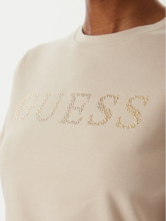 Guess Guess Тишърт V6RI20 J1314 Бежов Regular Fit