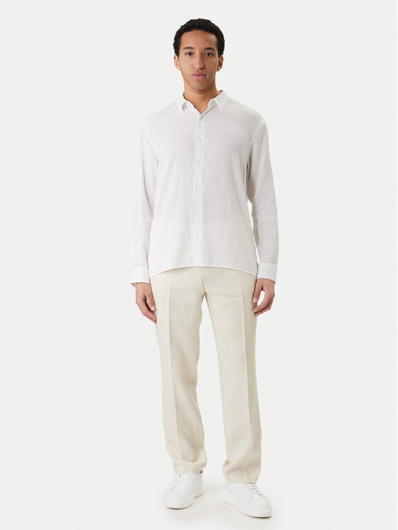 Calvin Klein Calvin Klein Srajca LV04LE125G Bela Regular Fit