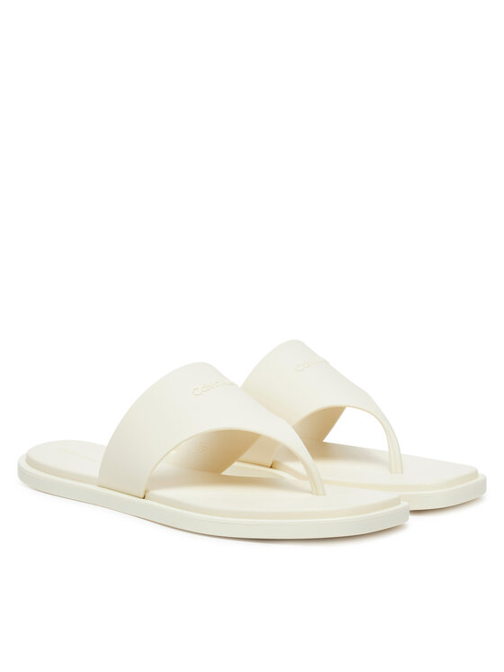 Calvin Klein Calvin Klein Japanke Toepost Tpu Slide HW0HW02836 Écru