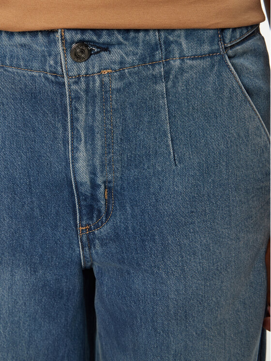 BOSS BOSS Jeans hlače Zehyrus 50528820 Modra Wide Leg