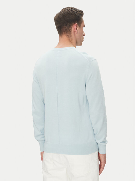 Calvin Klein Calvin Klein Sveter LV040BM343 Modrá Regular Fit