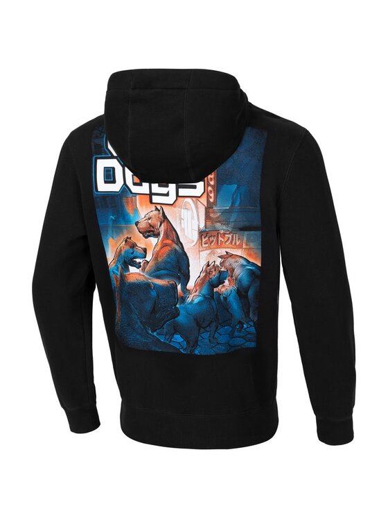 PITBULL PITBULL Bluza Bluza męska z kapturem City Of Dogs 3XL Czarny Regular Fit