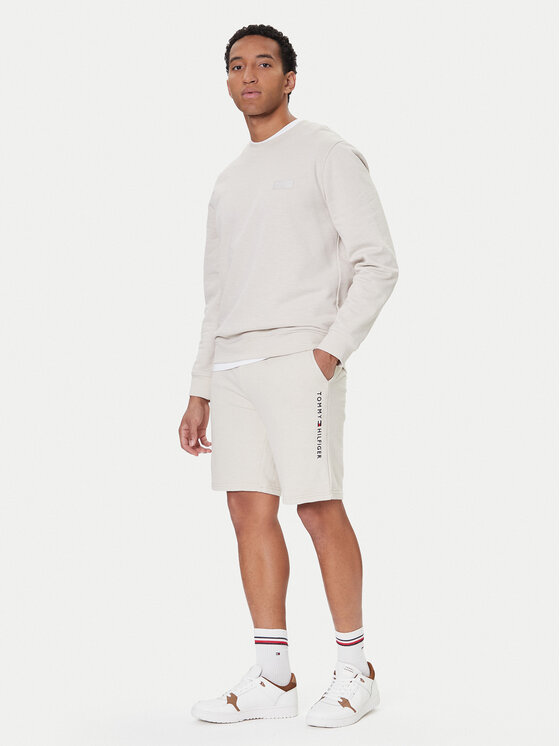 Tommy Hilfiger Tommy Hilfiger Sportovní kraťasy UM0UM03452 Écru Relaxed Fit
