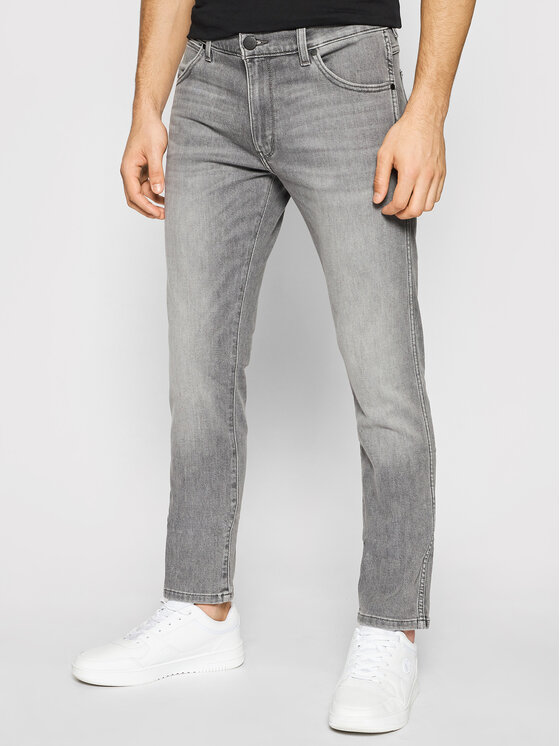 Wrangler Jeans Larston W18S2760S Grau Slim Fit • 