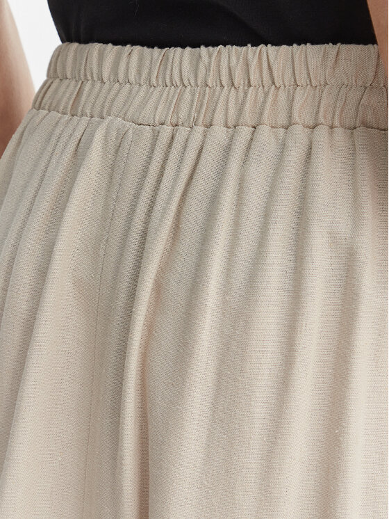 Vero Moda Vero Moda Midi sukňa Mymilo 10340419 Svetlo béžová Regular Fit