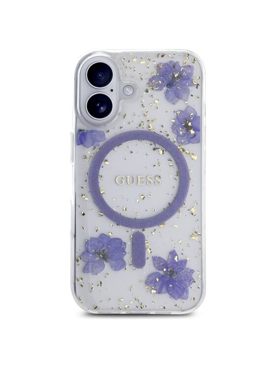 Guess Guess Etui na telefon Apple iPhone 16 Fioletowy