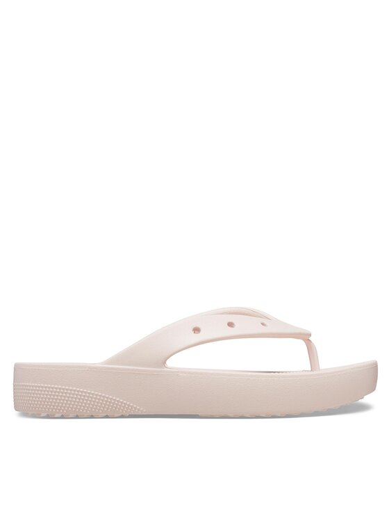 Crocs Crocs Šlepetės per pirštą Classic Platform Flip W 207714 Rožinė