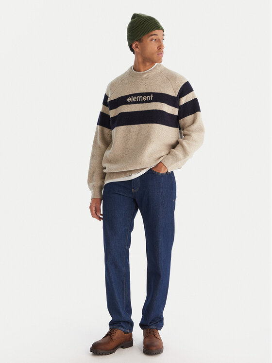 Element Element Πουλόβερ 2000s RIB CR ELYSW00128 Μπεζ Regular Fit