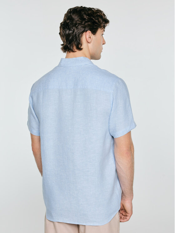 BIG STAR BIG STAR Koszula LINERSO Niebieski Basic Fit