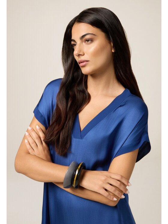 Oltre Oltre Vestito elegante 7043J000909N0F4 Turchese Baggy Fit