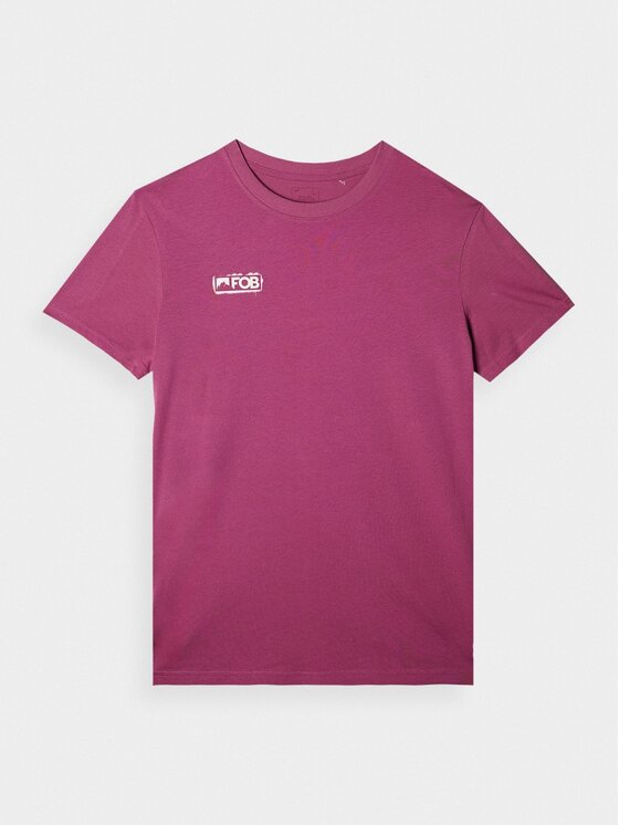 4F 4F T-shirt 4FRAW24TTSHM2602-60S Rosso Regular Fit