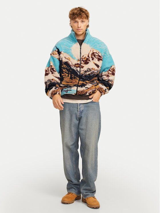Jack&Jones Jack&Jones Flis Landscape 12274473 Plava Relaxed Fit