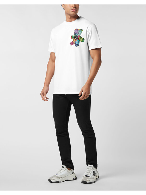 PHILIPP PLEIN PHILIPP PLEIN T-shirt 25631 Bianco Regular Fit