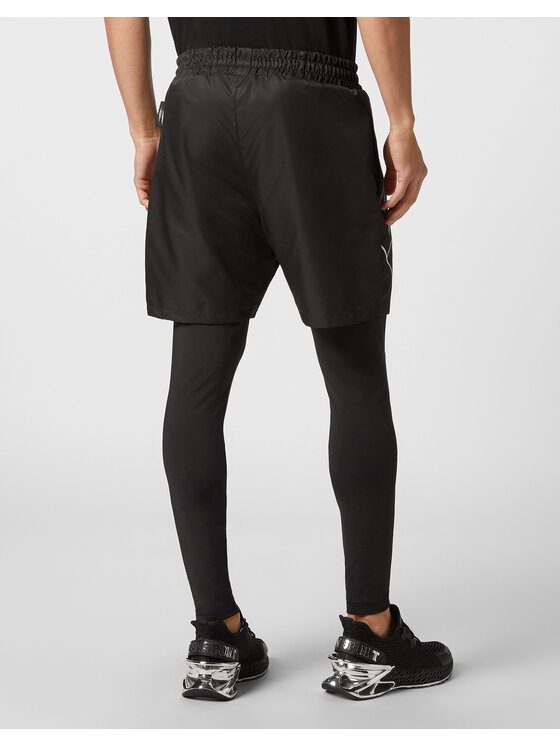 Plein Sport Plein Sport Legginsy 13225 Czarny Active Fit