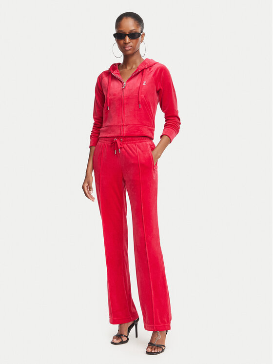 Juicy Couture Juicy Couture Долнище анцуг Tina JCAPW045 Червен Regular Fit