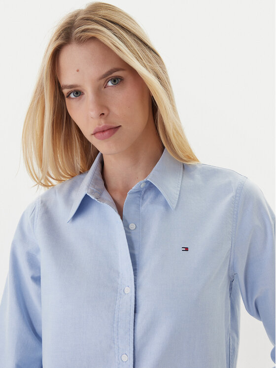 Tommy Hilfiger Tommy Hilfiger Πουκάμισο WW0WW46111 Γαλάζιο Relaxed Fit