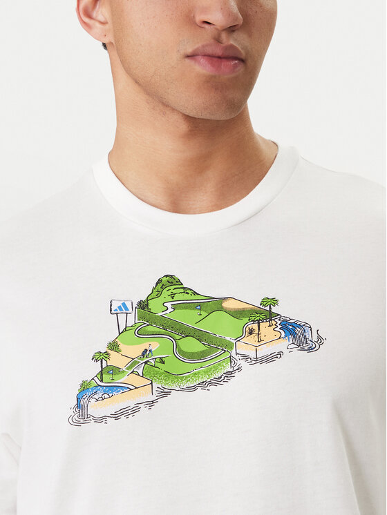 adidas adidas T-Shirt Novelty Mini Graphic JZ5037 Λευκό Regular Fit