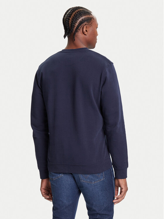 Wrangler Wrangler Pulóver Sign Off 112350534 Sötétkék Regular Fit