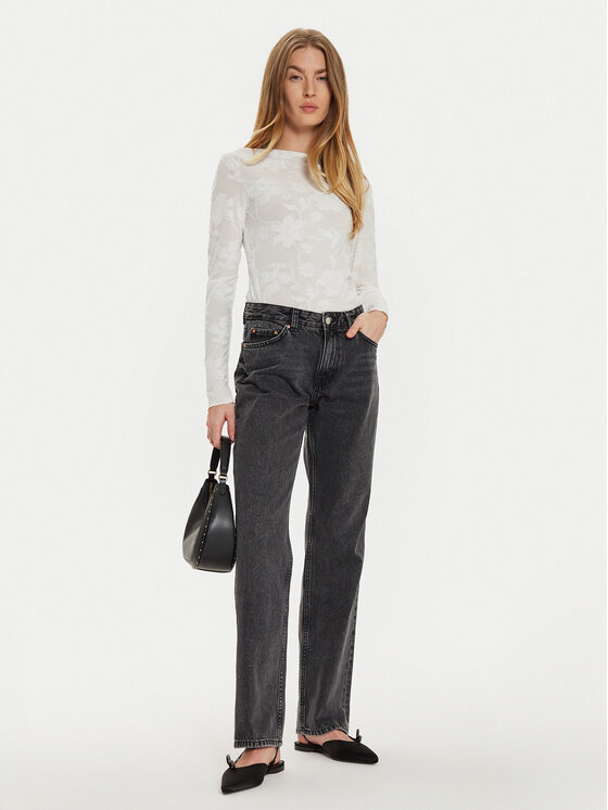 Gina Tricot Gina Tricot Τζιν 21489 Μαύρο Straight Fit