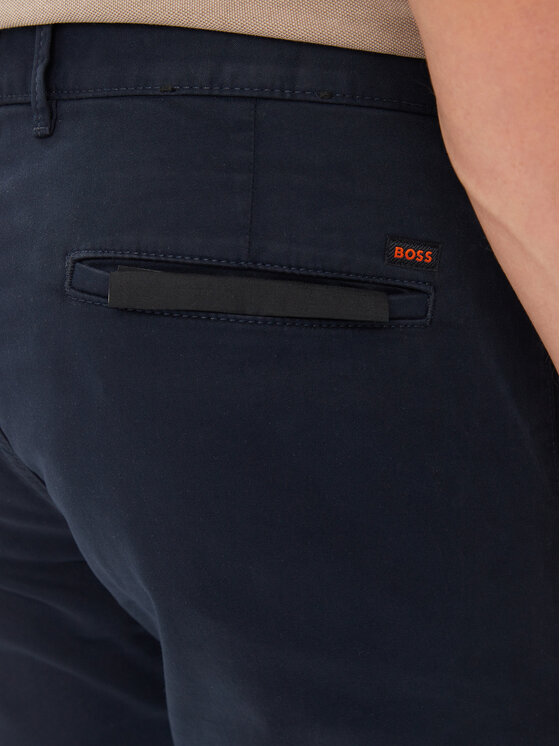 BOSS Boss Chino kalhoty 50510933 Tmavomodrá Slim Fit