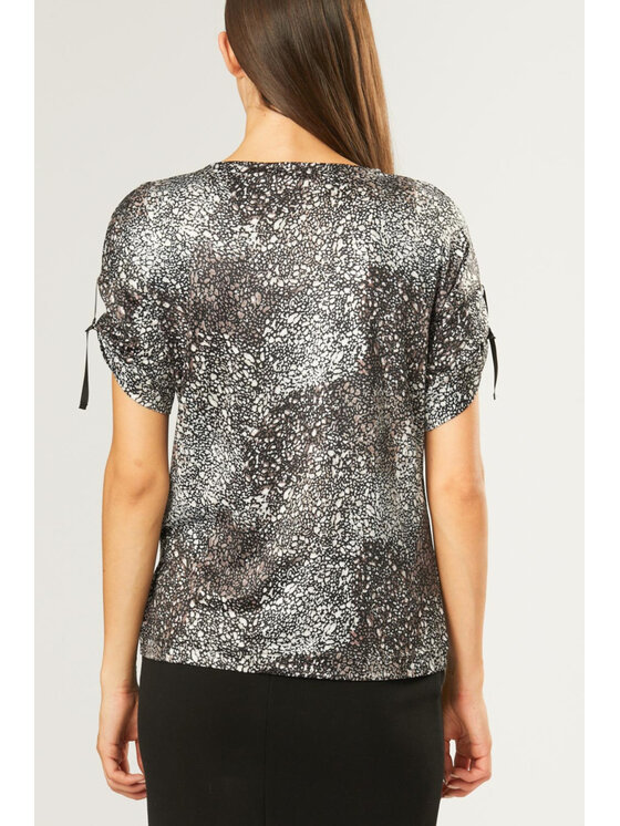 QUIOSQUE QUIOSQUE Bluzka POWDERY BLOUSE Brązowy Regular Fit