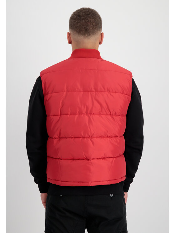 Alpha Industries Alpha Industries Kamizelka Puffer Vest Czerwony Regular Fit