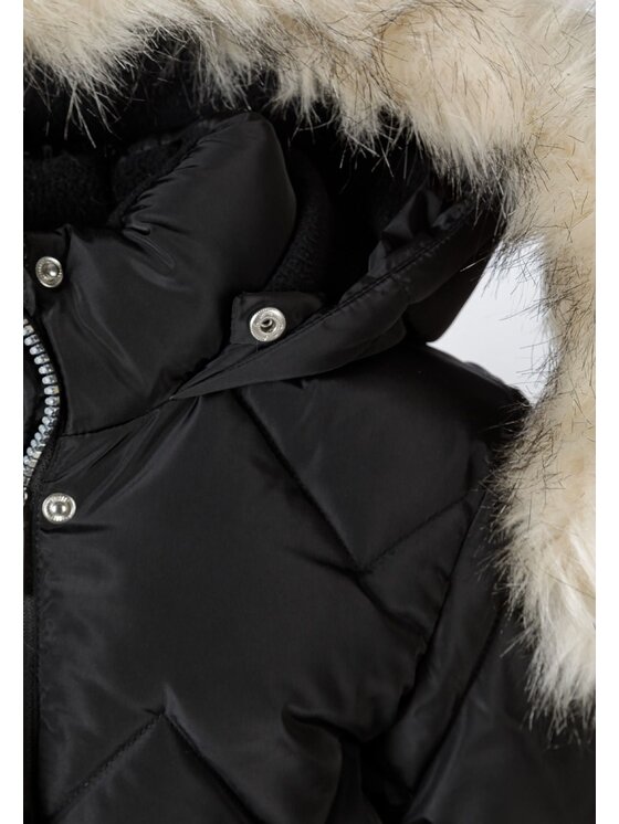 minoti minoti Kurtka zimowa 32COAT174 Czarny Longline Fit