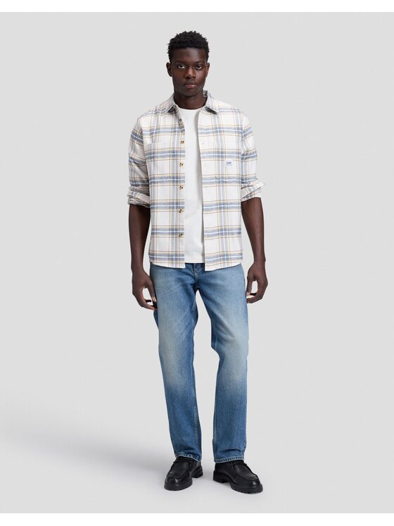 Lee Lee Koszula WORKWEAR SHIRT 2.0 Biały Relaxed Fit