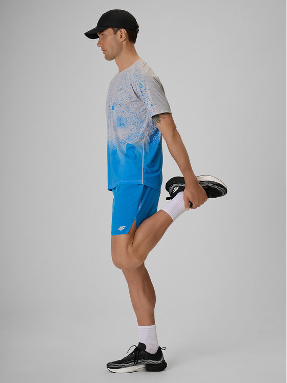 4F 4F Szorty sportowe FLOW MOTION Niebieski Regular Fit