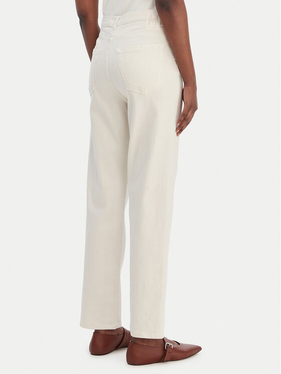 Marella Marella Džínsy Solista 2613131065 Écru Straight Fit