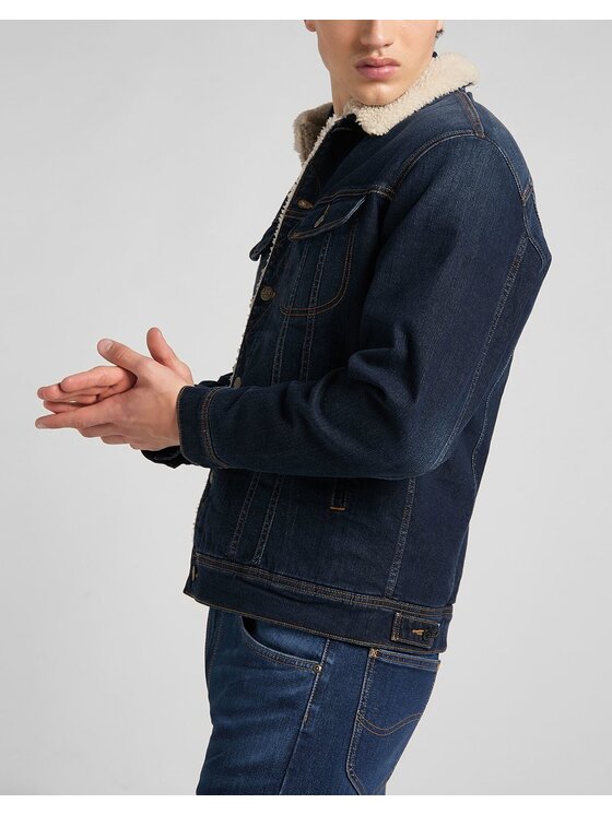 Lee Lee Giacca di jeans SHERPA JACKET Blu Regular Fit