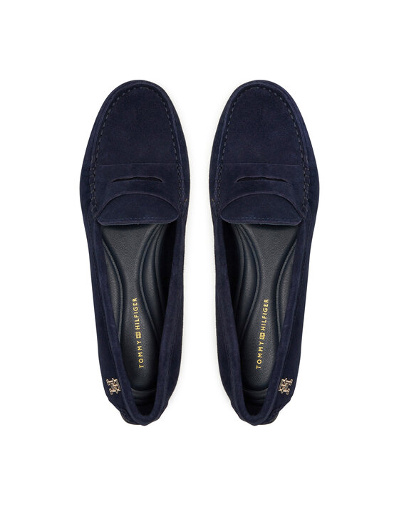Tommy Hilfiger Tommy Hilfiger Mokasinai Th Suede Driver Loafer FW0FW08563 Tamsiai mėlyna