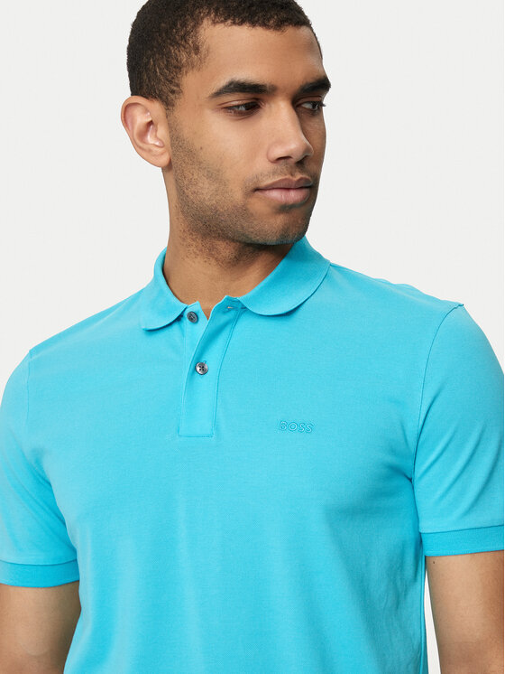 BOSS Boss Polo Pallas 50468301 Plava Regular Fit