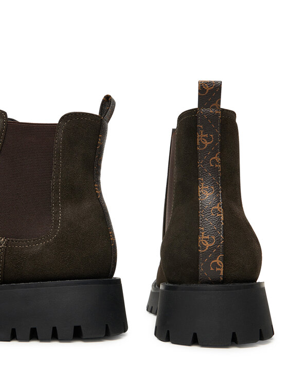 Guess Guess Kotníková obuv s elastickým prvkem FMTGOM SUE10 Hnědá