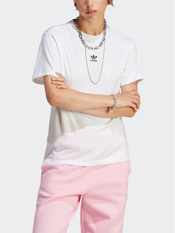 adidas adidas Тишърт Adicolor Essentials Regular T-Shirt IC1831 Бял Regular Fit