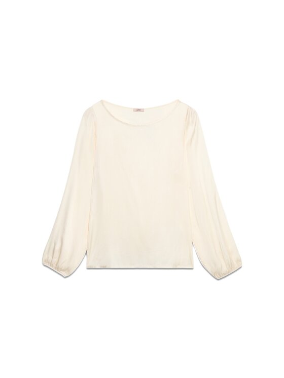 Oltre Oltre Blusa 2464R003023N021 Bianco Regular Fit