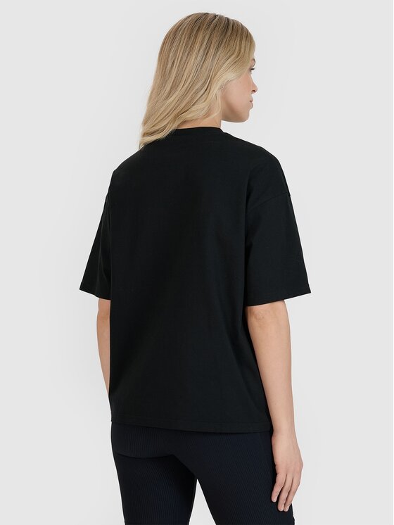 4F 4F T-Shirt 4FRSS25TTSHF2692-20S Czarny Oversize