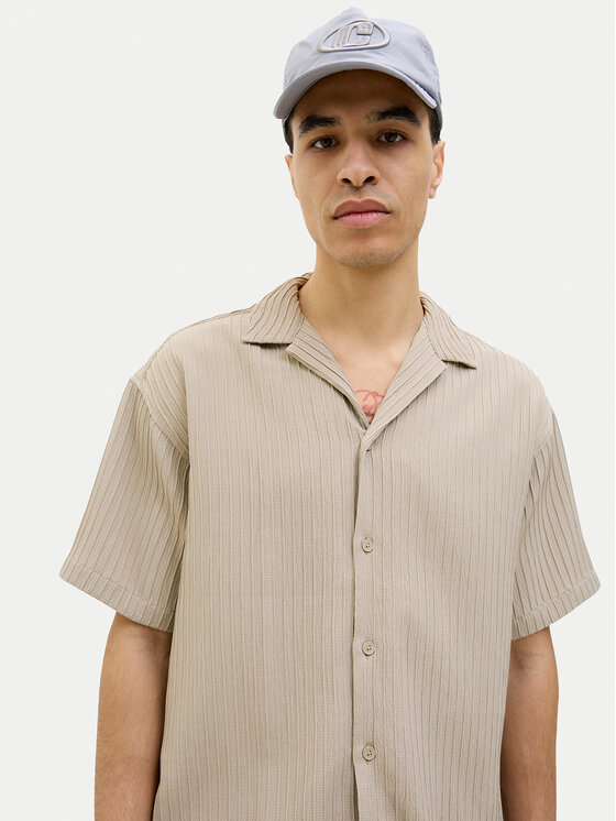 Jack & Jones Jack & Jones Košile Massimo 12269640 Béžová Relaxed Fit