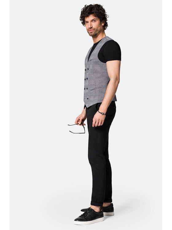 Lancerto Lancerto Kamizelka Belluno KA131123000003 Szary Slim Fit