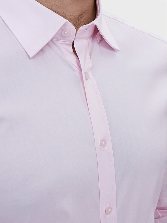 Evenemen Evenemen Koszula PUNTO G2 TWILL PINK Różowy Slim Fit