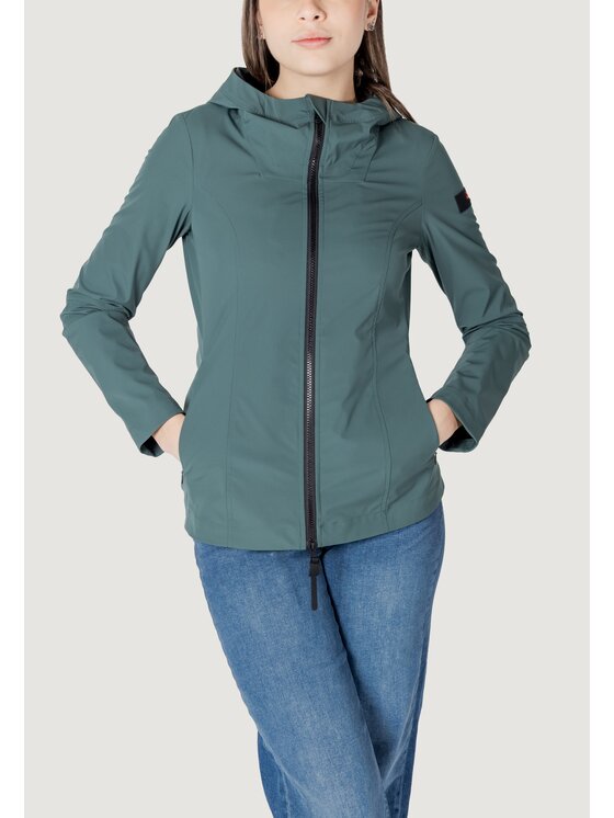 Peuterey Peuterey Giacca di pelle SULAWATI MDN 03 Verde Casual Fit