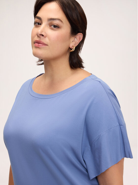 Fiorella Rubino Fiorella Rubino T-Shirt G019E000360N034 Niebieski Boxy Fit