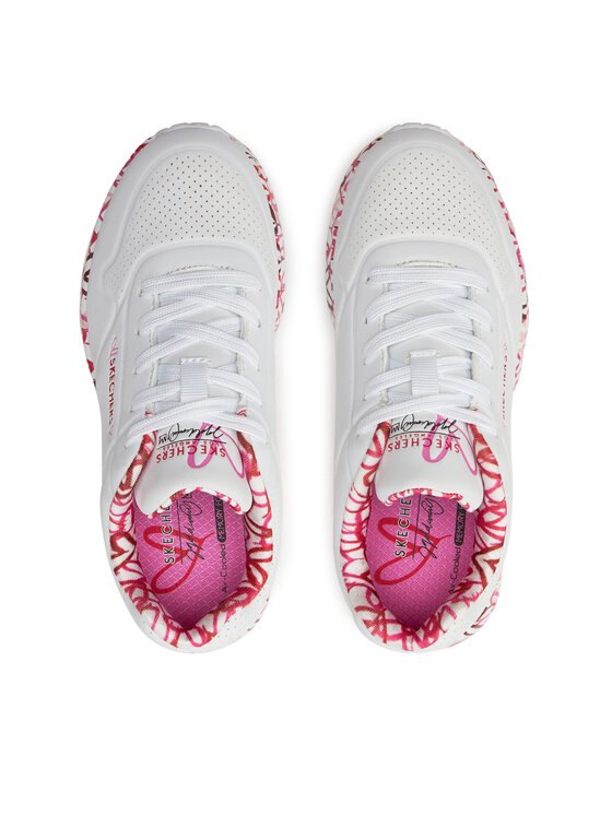 Skechers Skechers Сникърси Uno Lite Lovely Luv 314976L/WRPK Бял