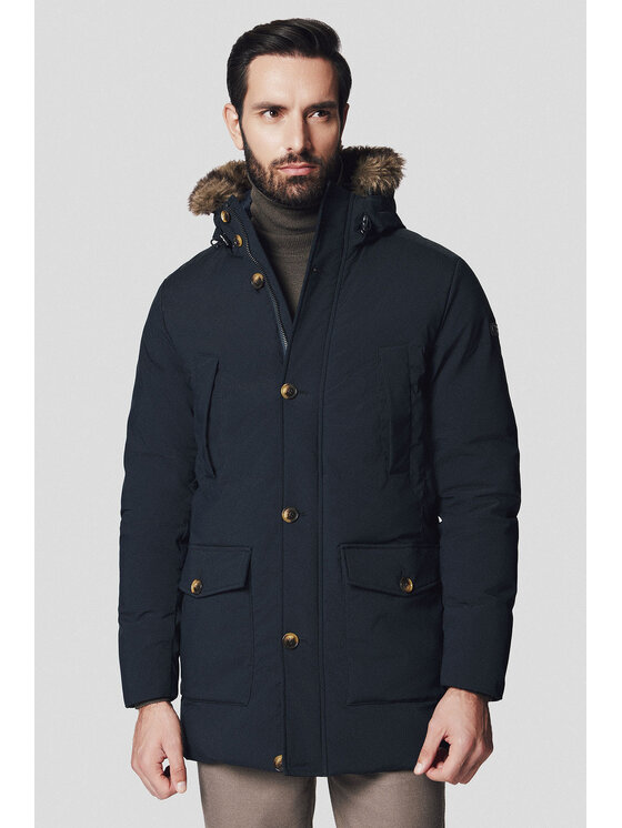 Lancerto Lancerto Kurtka zimowa Viborg KU097224000005 Granatowy Regular Fit