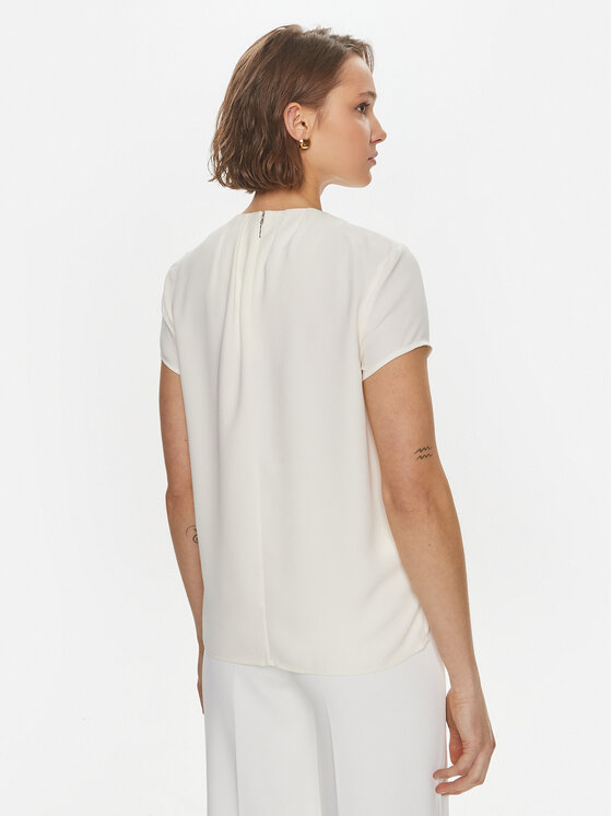 Calvin Klein Calvin Klein Bluzka K20K207062 Biały Regular Fit
