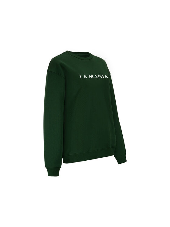 La Mania La Mania Felpa HAPPY 3 Verde Classic Fit