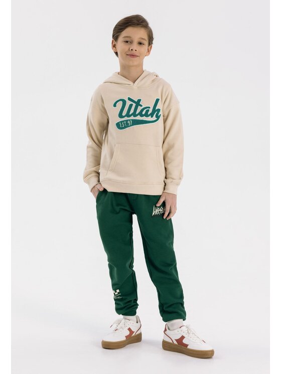 MINOTI MINOTI Bluza 23fleece81 Biały Oversize