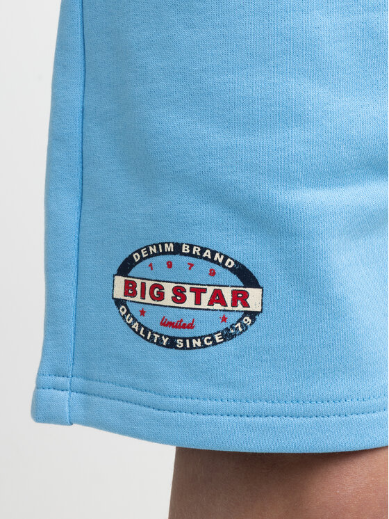 BIG STAR BIG STAR Szorty materiałowe LIANER Niebieski Basic Fit
