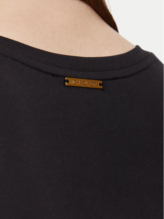 MICHAEL Michael Kors MICHAEL Michael Kors Majica MT6524Y97J Črna Regular Fit